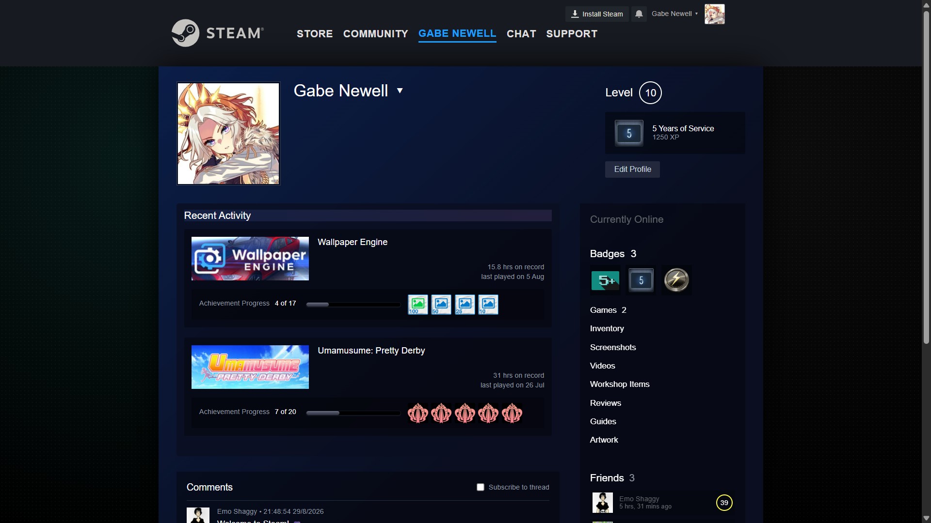Steam Architecture Rebuild